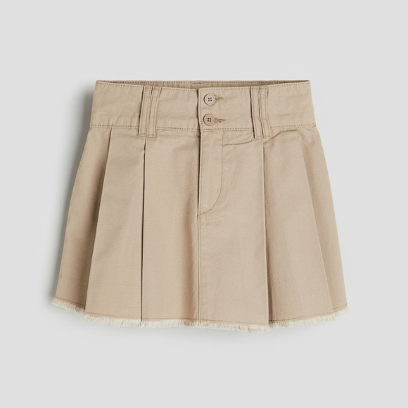 H&M Other - Girls H&M Khaki Pleated A-line Skirt Size 16
